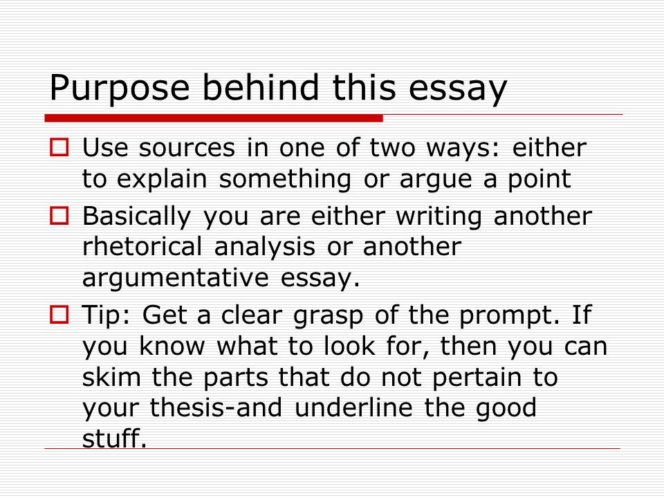 Kinds of argumentative academic essays and their purposes